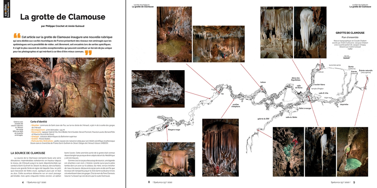 Spelunca n°157 (mars 2020) : la grotte de Clamouse