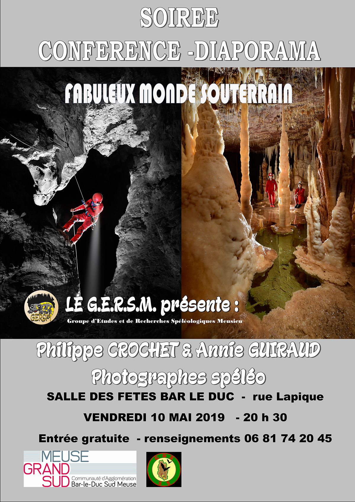 Conférence à Bar le Duc le vendredi 10 mai 2019