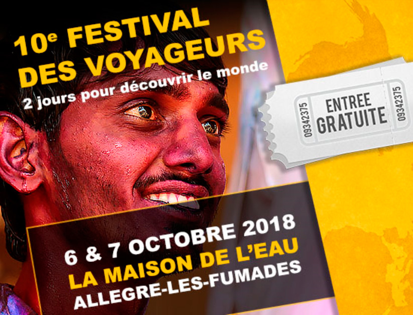 Participation au Festival des Voyageurs le samedi 6 octobre 2018
