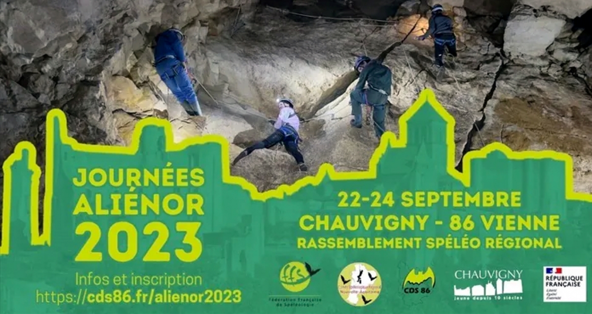 Congrès spéléo Aliénor - Chauvigny 22 au 24 septembre 2023