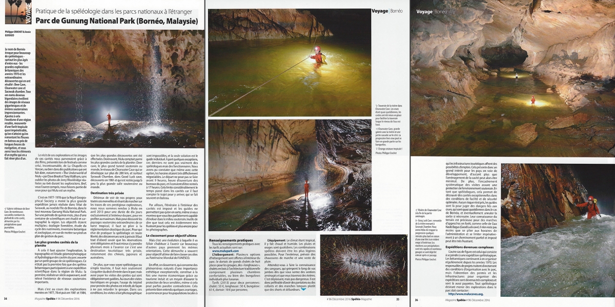 Spéléo Magazine n°96 (déc. 2016) : Gunung National Park (Bornéo)