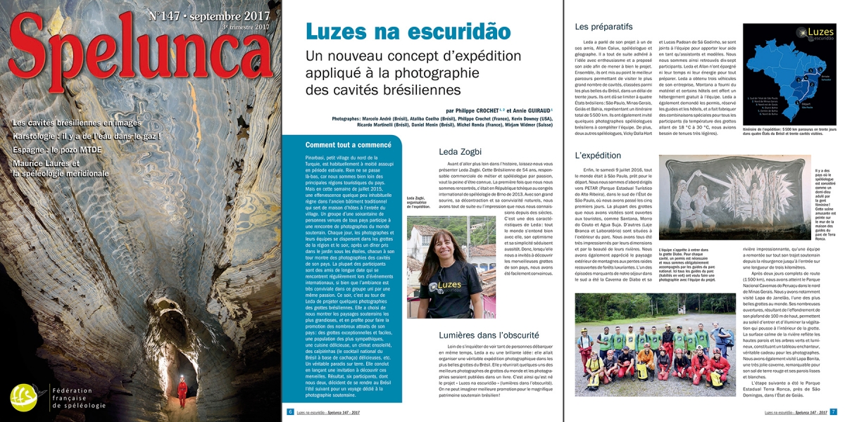 Spelunca n°147 (septembre 2017) - Luzes na escuridão