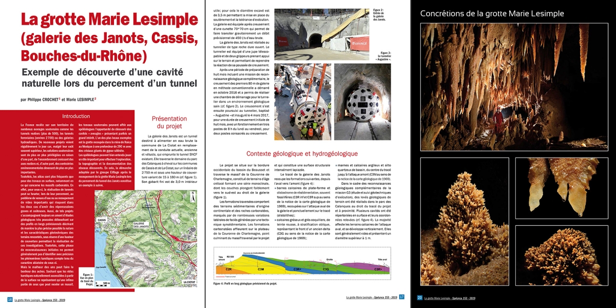 Spelunca n°153 (mars 2019) : La grotte Marie Lesimple