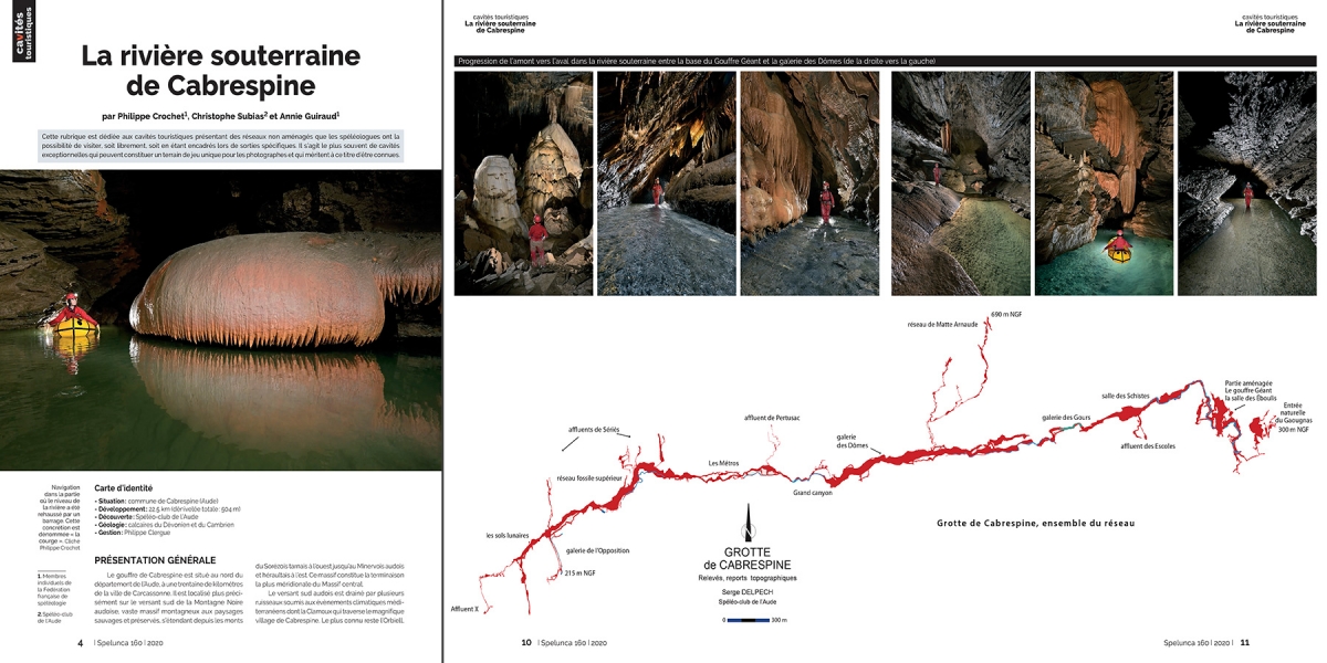 Spelunca n°160 (décembre 2020) : La rivière souterraine de Cabrespine 