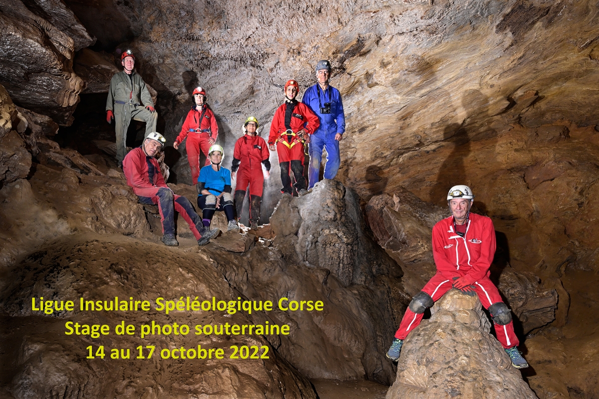 Stage photo Ligue Insulaire Spéléologique Corse - Octobre 2022