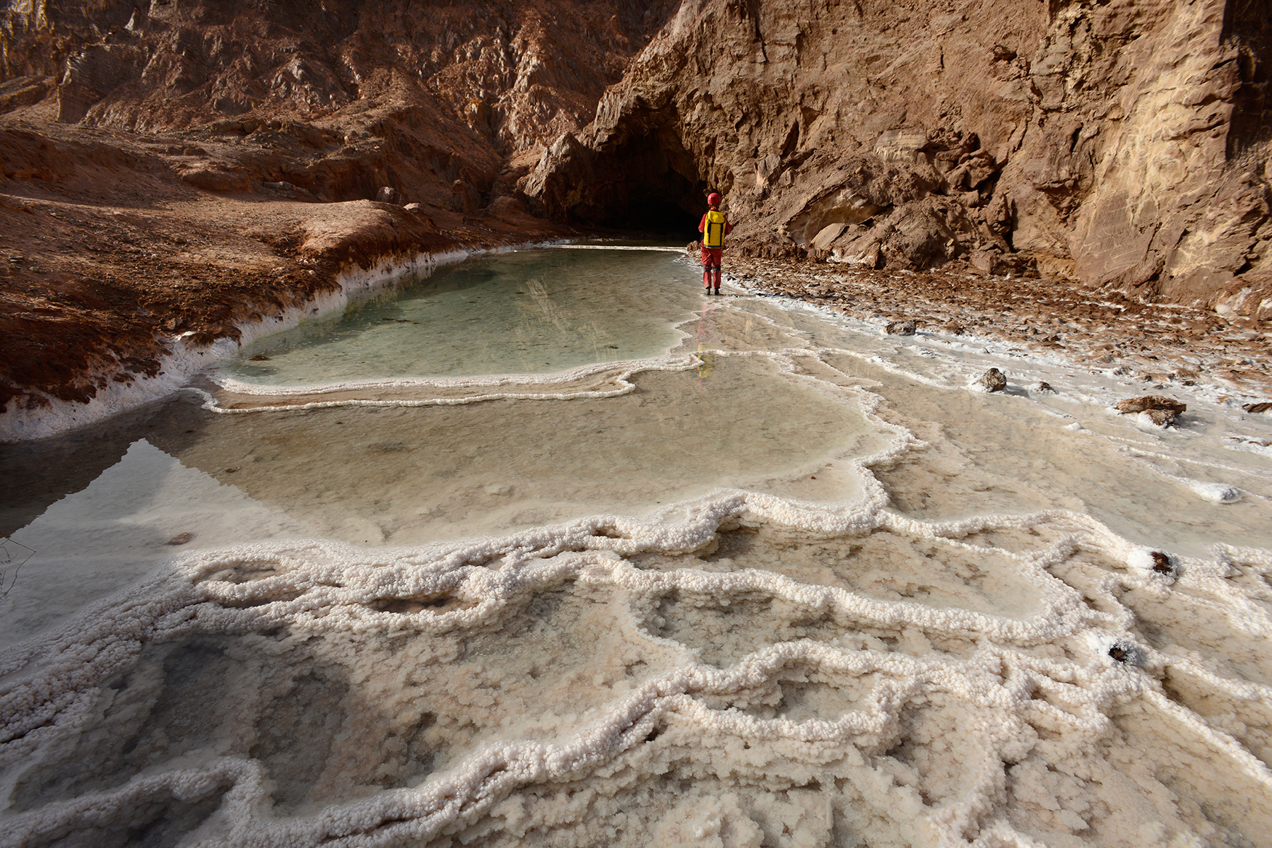 3N Cave(Namakdan, Qeshm, Iran) - Entrée de la grotte (résurgence de la rivière)