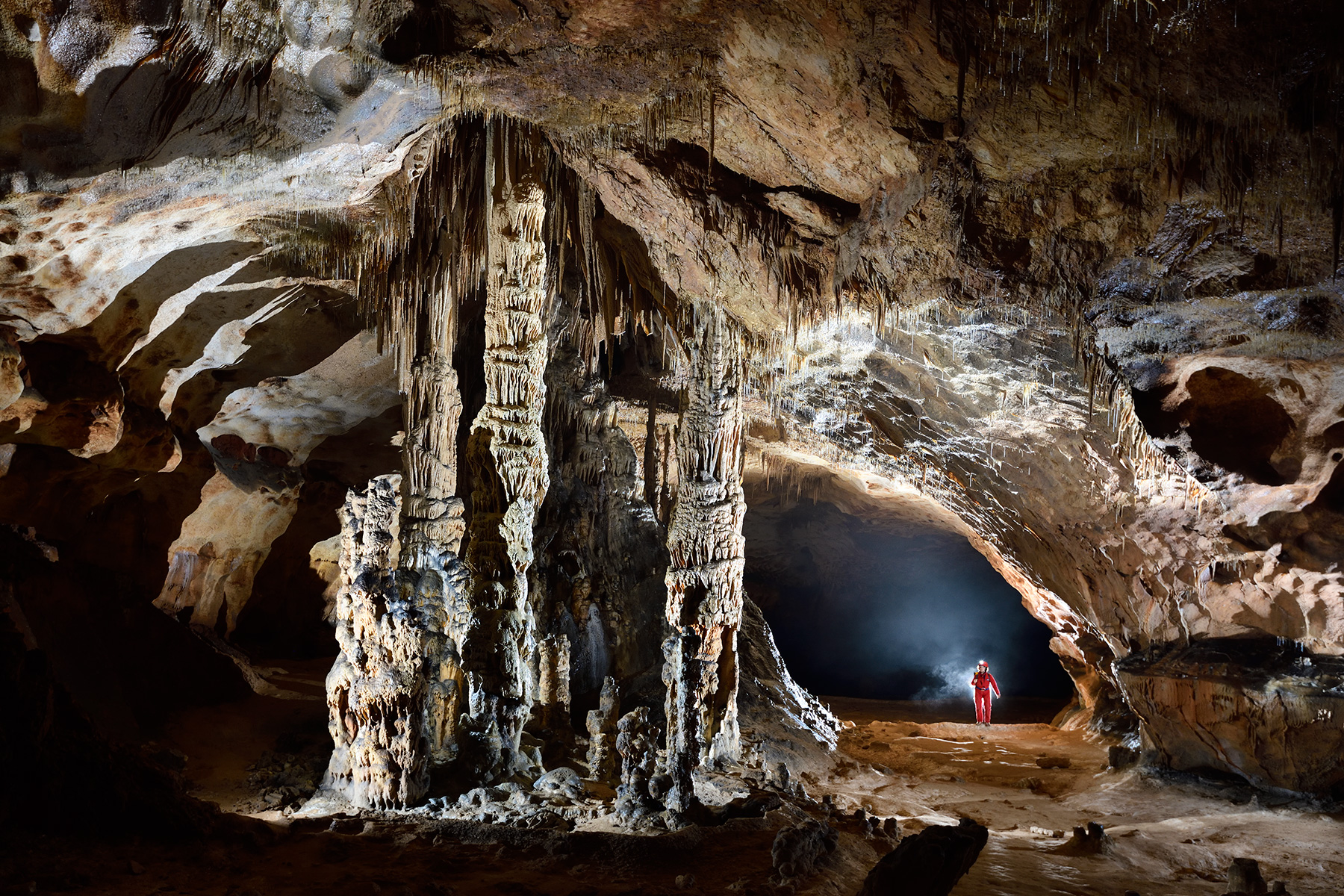 Grotte de Saint-Marcel d'Ardèche (réseau I) - Salle des Colonnes