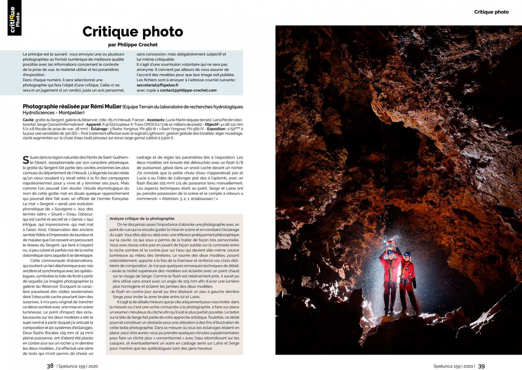 Galerie critique du Spelunca n°159 - Photographe : Rémi Muller