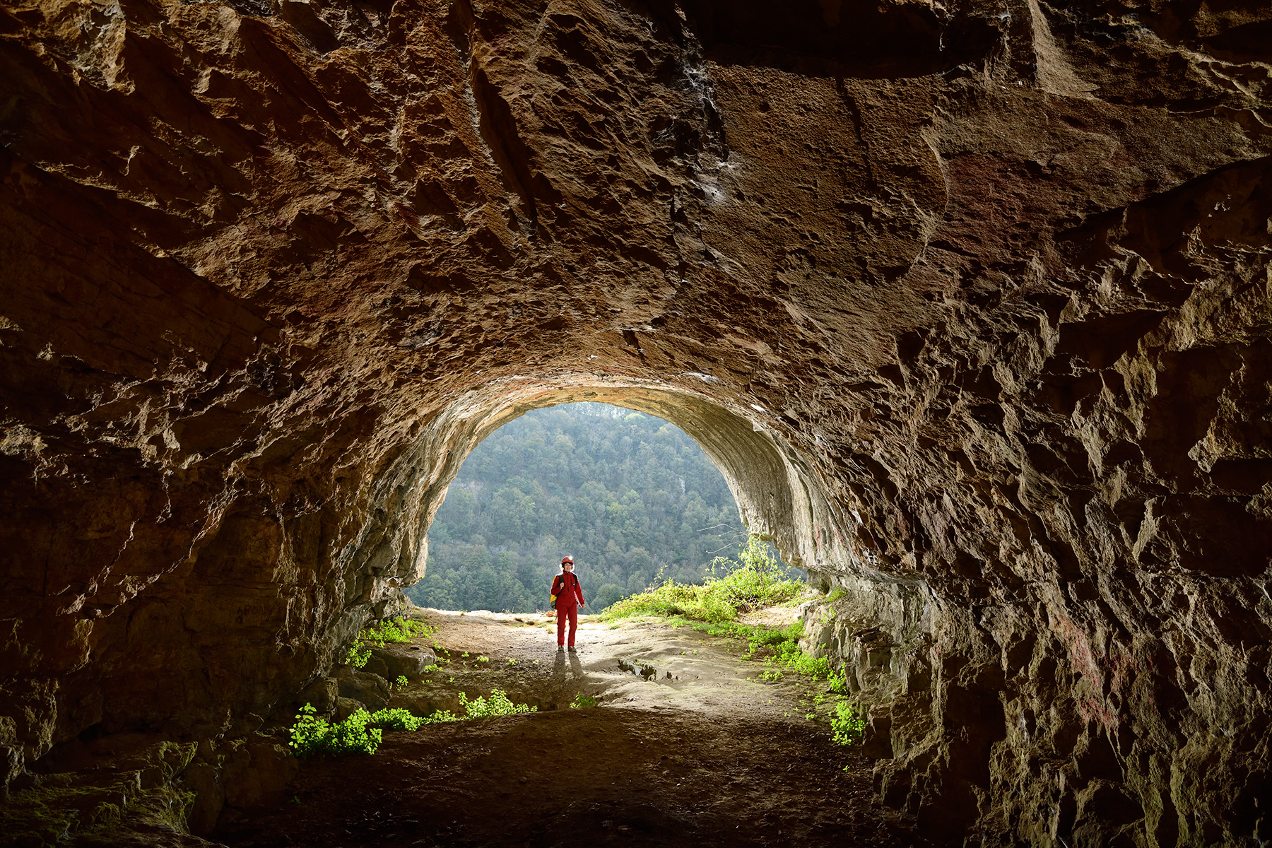Entrée de la grotte de Granges sur Baume (Doubs)