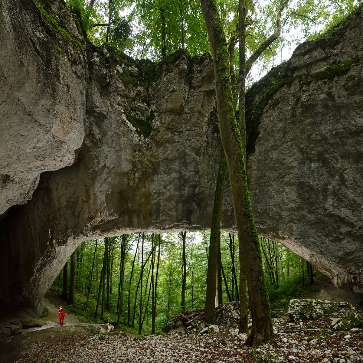 Grotte des Bisontins (Doubs) : arche principale 