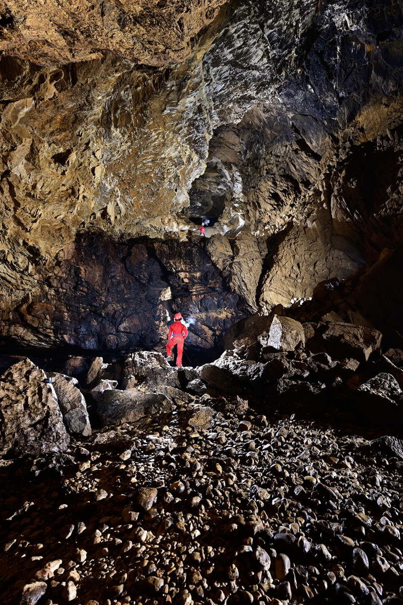 Grotte de Vallorbe (Suisse) - Voie romaine et partie amont de la salle de la Cathédrale