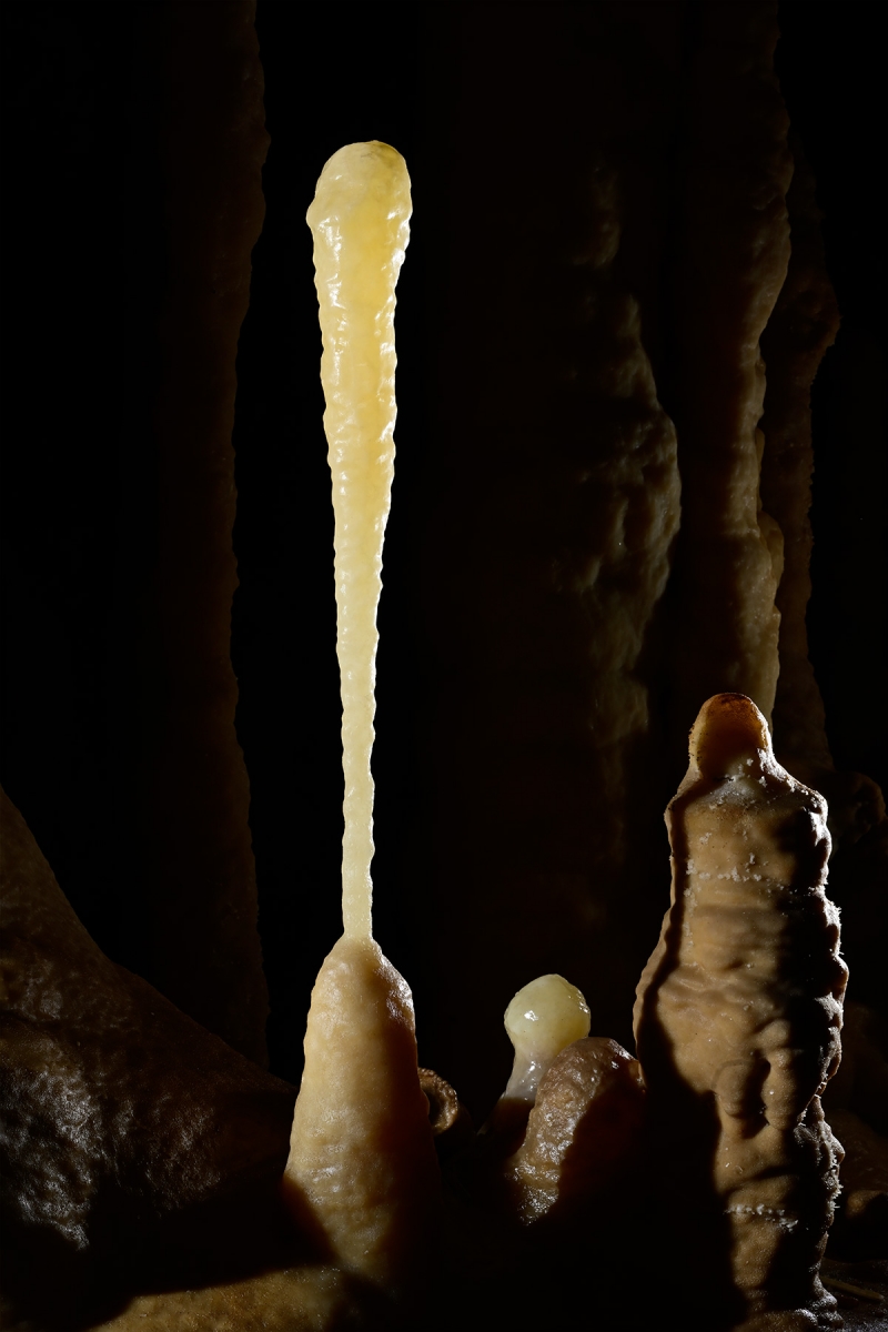 Grotte Flandin (Ardèche) - Petite massue translucide