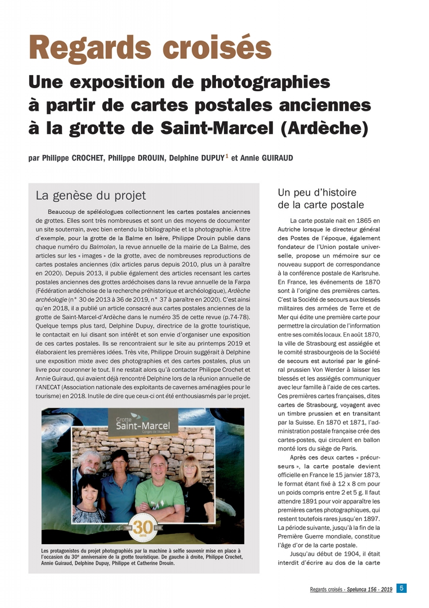 Spelunca N 156 Decembre 19 Regards Croises Articles Philippe Crochet Photographe De La Speleologie Et Du Monde Mineral
