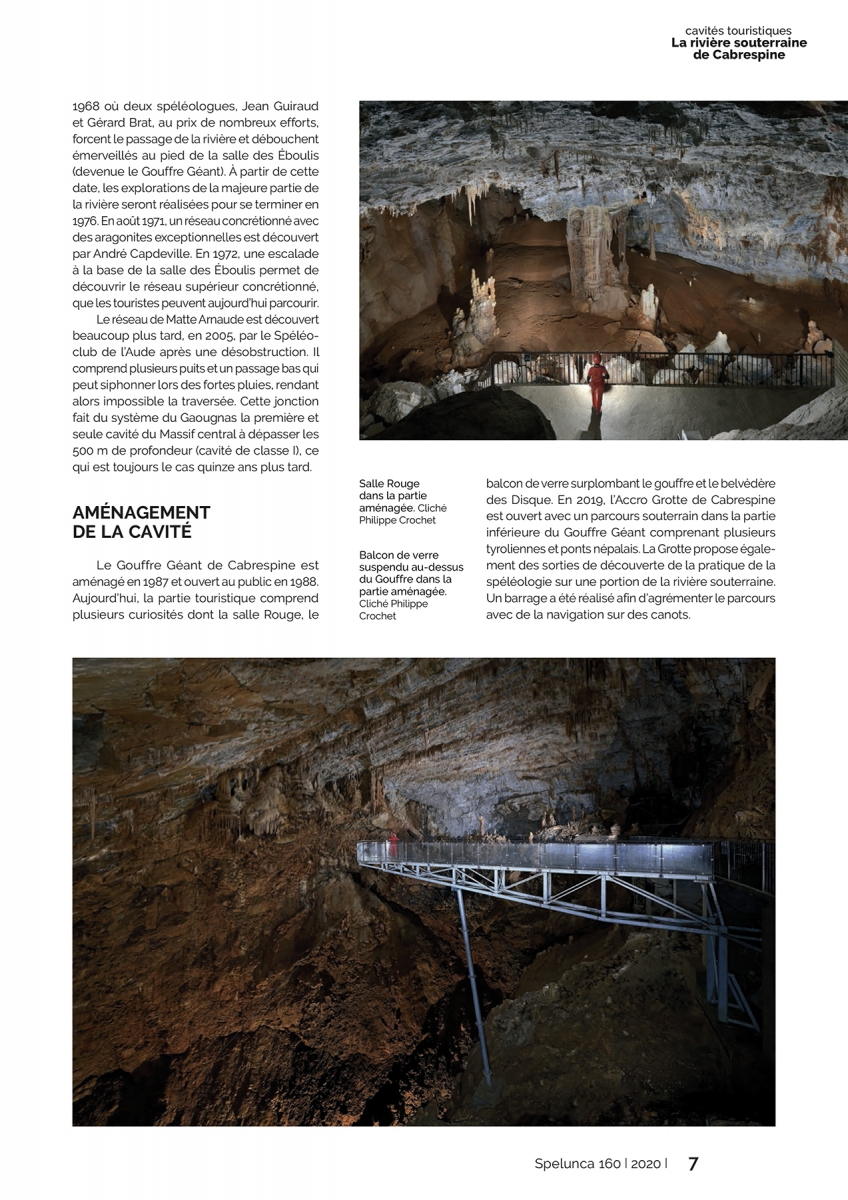 Spelunca n°160 (décembre 2020) : La rivière souterraine de Cabrespine