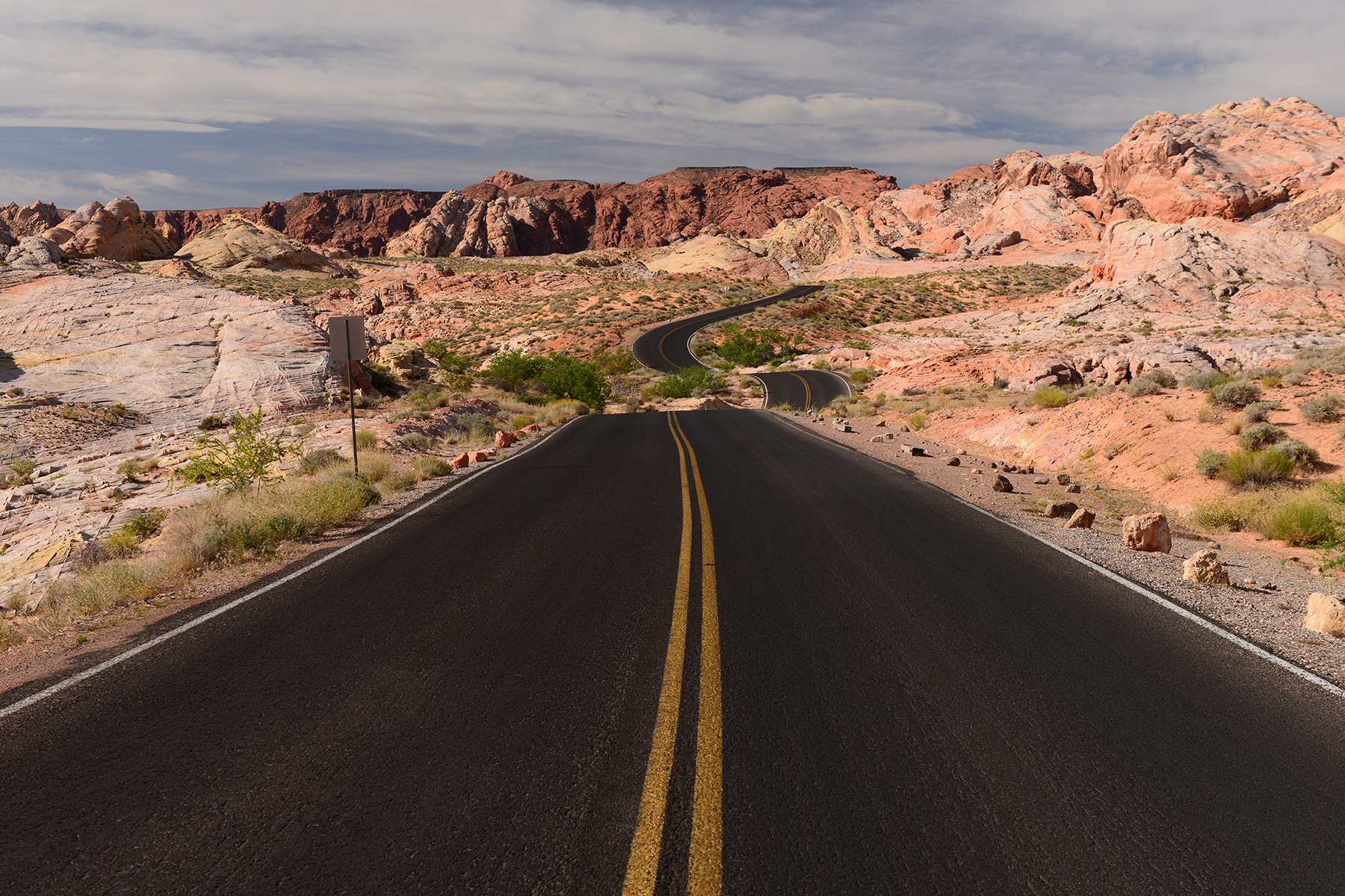 Valley of Fire State Park (Nevada, USA)- route vers Rainbow Vista