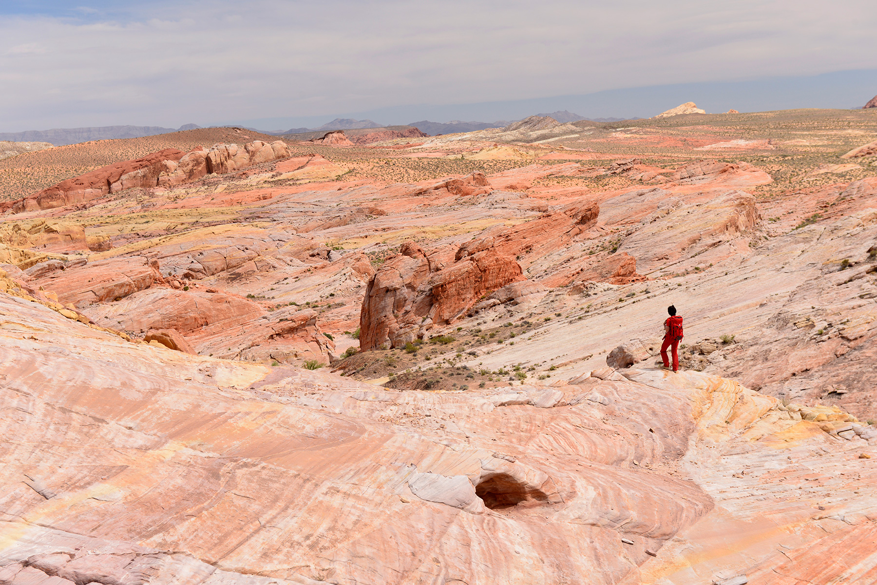 Valley of Fire State Park (Nevada, USA)- panorama depuis White Domes 