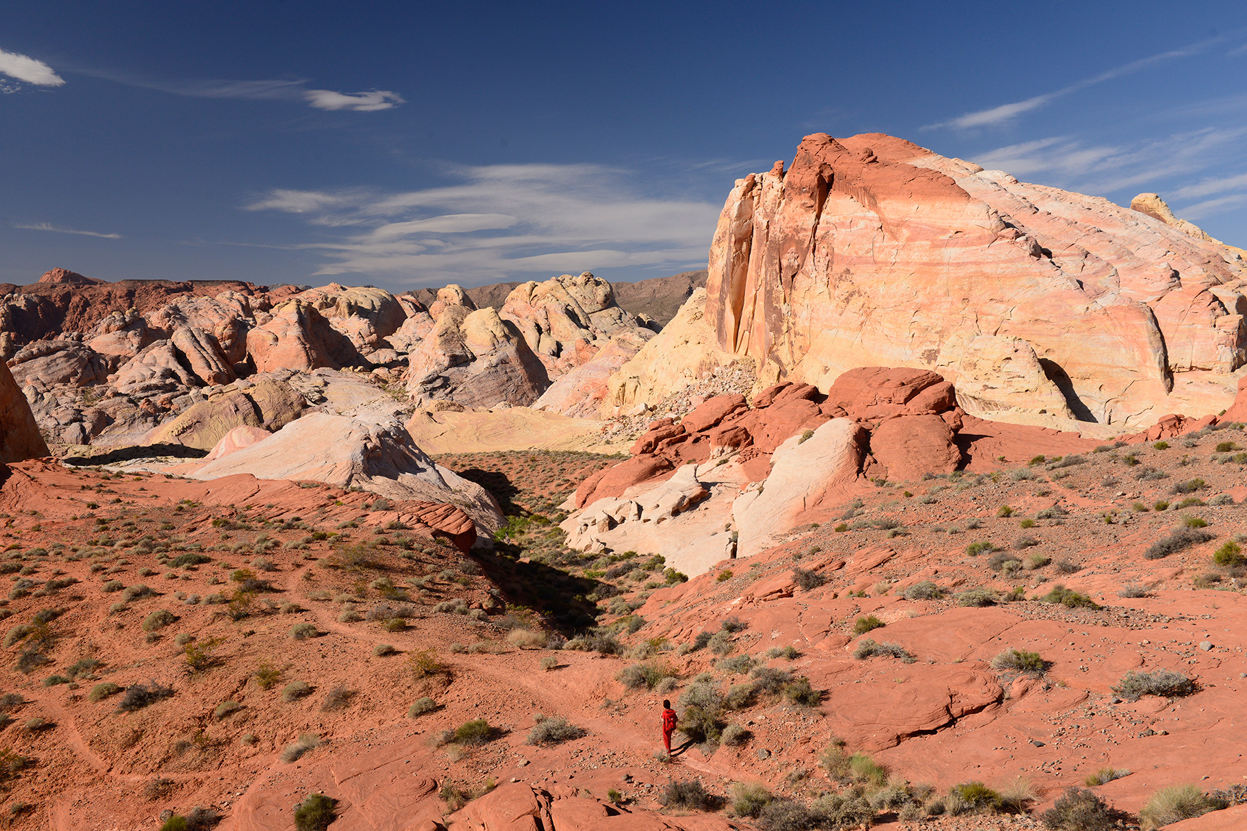 Valley of Fire State Park (Nevada, USA)- secteur oriental de White Domes