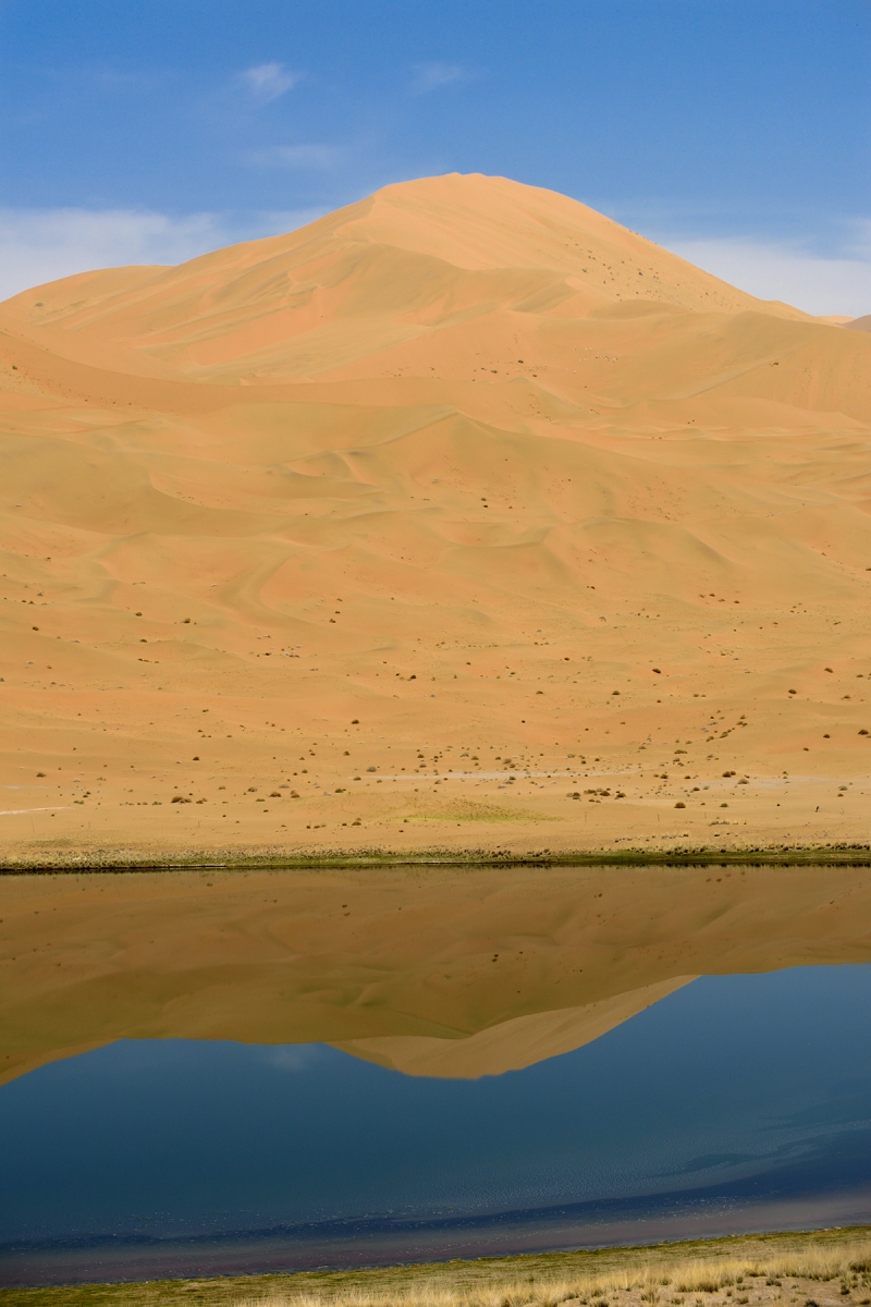 Désert du Badain Jaran (Chine, Mongolie Intérieure) - Lac de Baga Jiling près de Bilutu