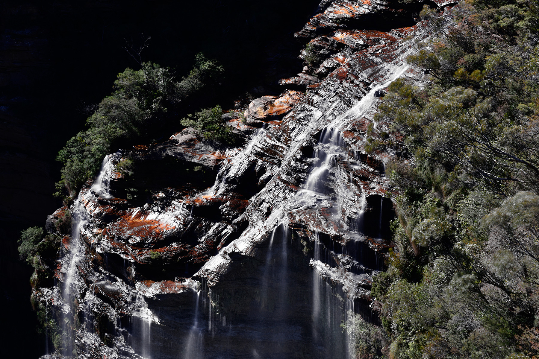 Blue Mountains National Park (New South Wales, Australie) - Katumba Falls (haut de la cascade)