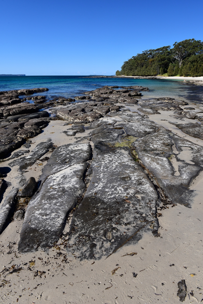 Jervis Bay (New South Wales, Australie) - Plage avec rochers