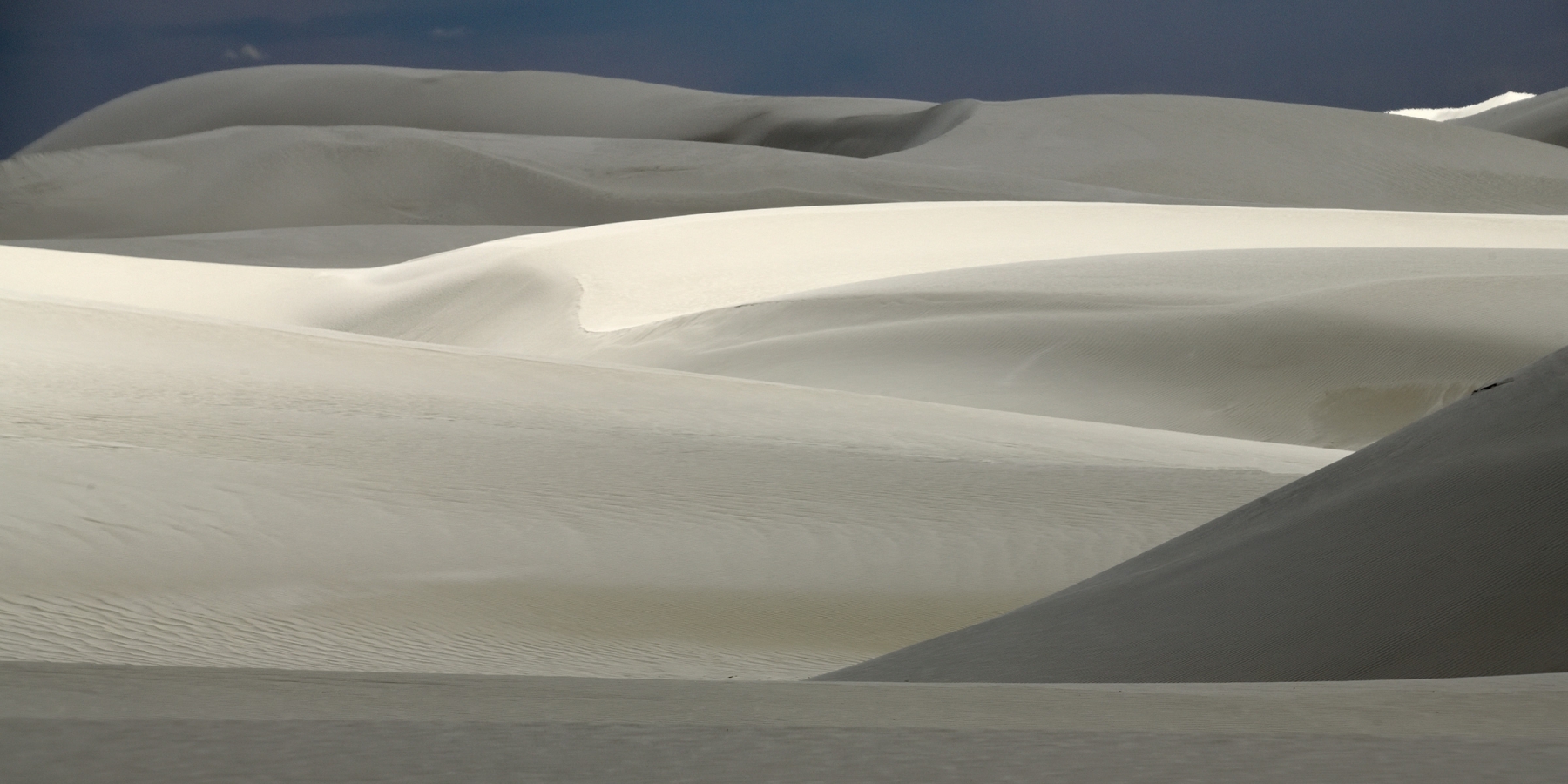White Sands National Park (Nouveau Mexique, USA) - Dunes de sable blanc : jeux d'ombre et de lumière 