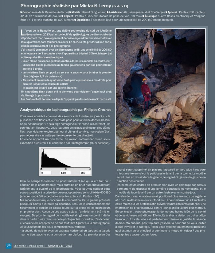 Galerie critique du Spelunca n°140 - Photographe : Mickaël Leroy(Spelunca n°140)