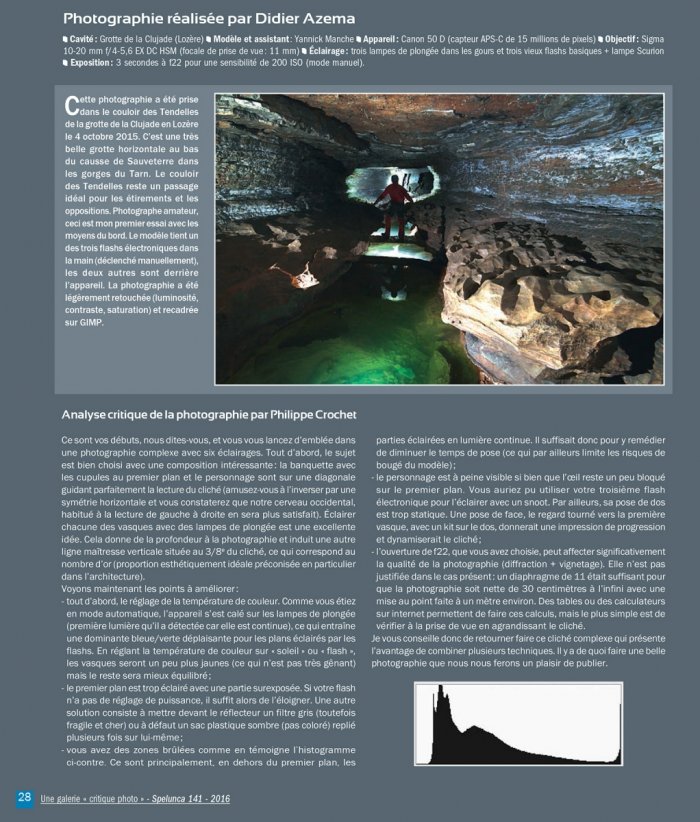 Galerie critique du Spelunca n°141 - Photographe : Didier Azema(Spelunca n°141)
