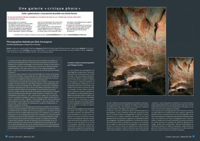 Galerie critique du Spelunca n°155 - Photographe : Bob Ascargorta(Spelunca n°155)