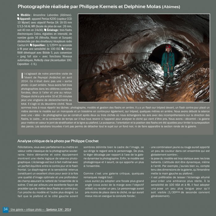 Galerie critique du Spelunca n°134 - Photographe : Philippe Kerneis(Spelunca n°134)