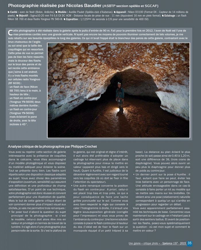 Galerie critique du Spelunca n°137 - Photographe : Nicolas Baudier(Spelunca n°137)