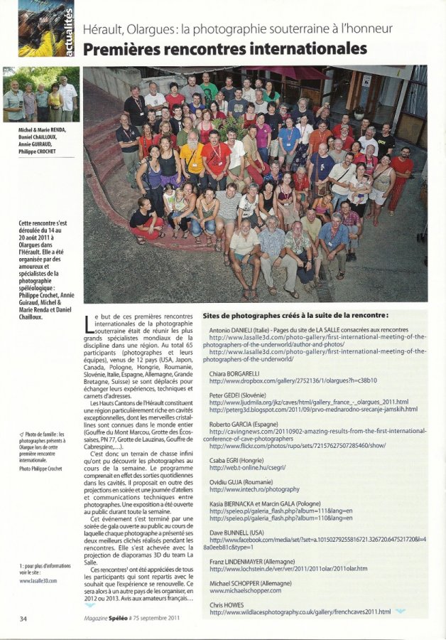 (Spéléo Magazine n°75 - Page 34)