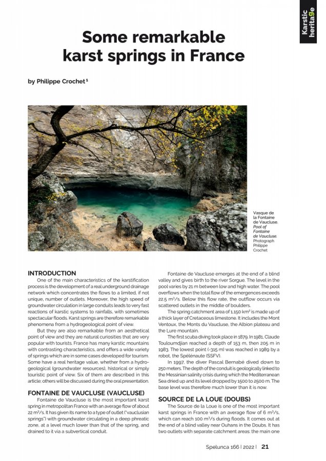 Spelunca 166 Page 21(Spelunca 166 Page 21)