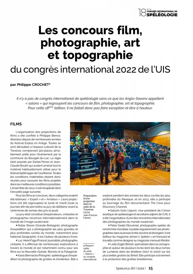 Spelunca 167 Page 15(Spelunca 167 Page 15)