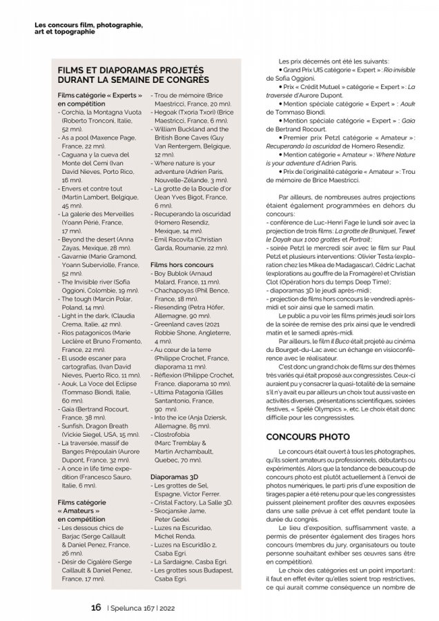 Spelunca 167 Page 16(Spelunca 167 Page 16)