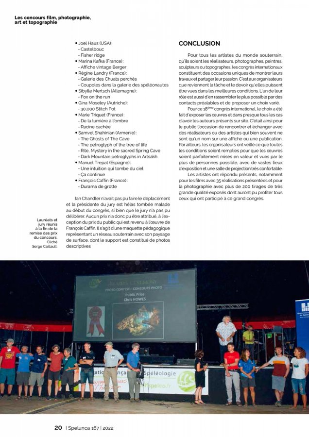 Spelunca 167 Page 20(Spelunca 167 Page 20)