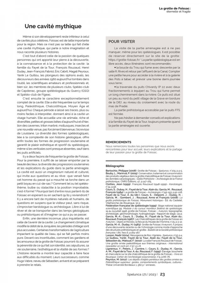 Spelunca 171 Page 23(Spelunca 171 Page 23)