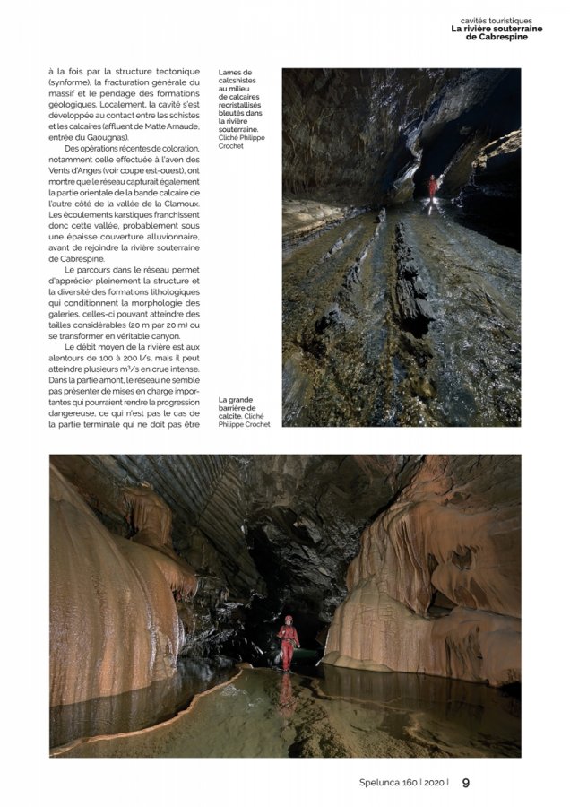 Spelunca n°160 (décembre 2020) : La rivière souterraine de Cabrespine(Spelunca 160 Page 09)