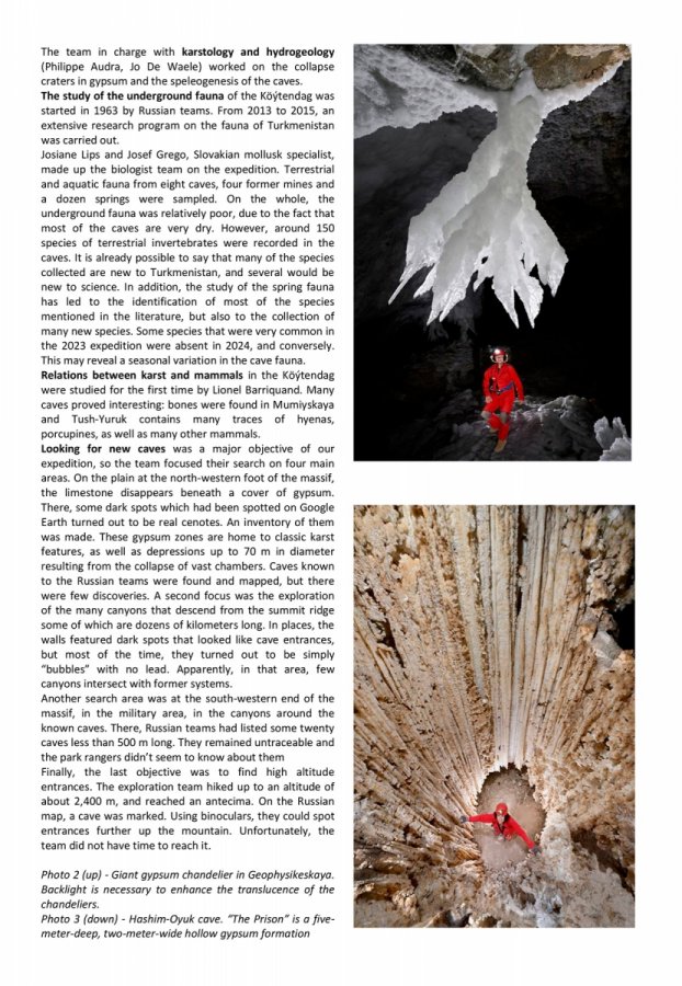 Documenting caves of Koytendag (Tukmenistan) Page 3(Documenting caves of Koytendag (Tukmenistan) Page 3)