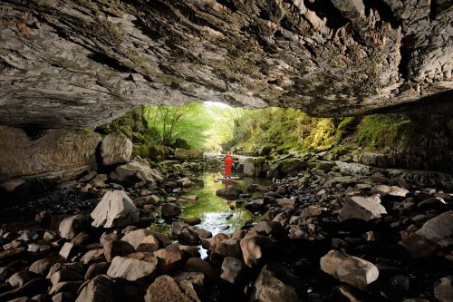 Porth yr Ogof (Ystradfellte, South Wales) - Entrée supérieure (perte de la rivière)(SP 11-0149)