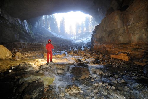 Perte de Coiba Mare (Roumanie) vue de l'intérieur(SP-12-0806)