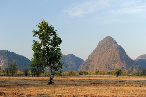 Paysage karstique (province de Khamouanne - Laos).(VO-13-0035)