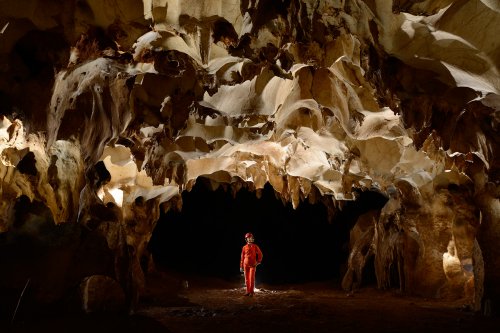 Cueva de Aguas Buenas (porto Rico)- Galerie avec lapiaz de voûte(SP-14-0321)