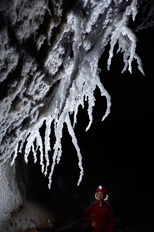 3N Cave(Namakdan, Qeshm, Iran) - Stalactites de sel(SP-15-0254)