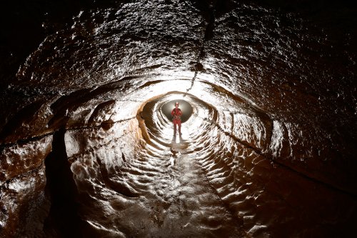 Event de Peyrejal (Ardèche) - Galerie des tubes (conduite forcée)(SP-15-0370)