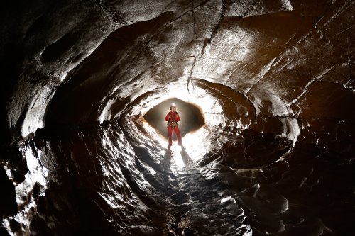 Event de Peyrejal (Ardèche) - Galerie des tubes (conduite forcée)(SP-15-0346)