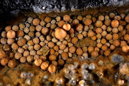 Perles des cavernes (pisolithes) orange(SP-15-1163)