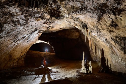 Lipiska Jama (Slovénie) - Grande galerie argileuse descendante(SP-17-0378)