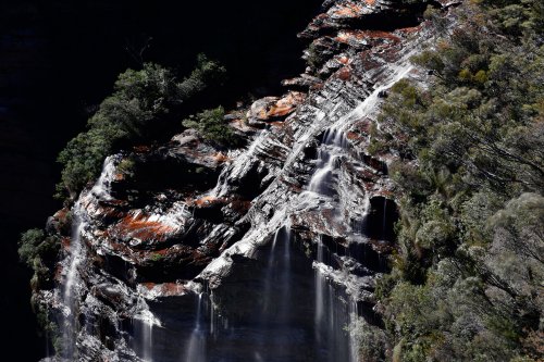 Blue Mountains National Park (New South Wales, Australie) - Katumba Falls (haut de la cascade)(VO-17-0192)