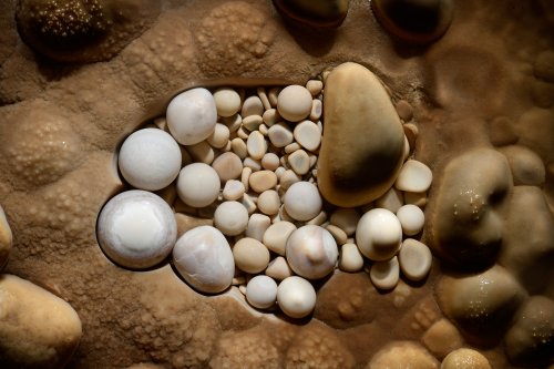 Aven de Rose (Hérault) - Nid de perles des cavernes(SP-18-2419)