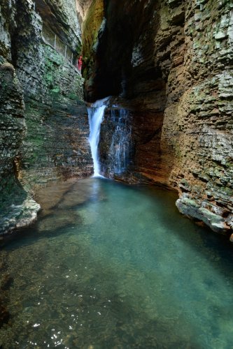 Abîme de Bramabiau (Gard) - Le Bonheur à la sortie de la cavité(SP-20-0833)